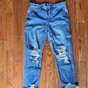 American Eagle Outfitters Light Blue Denim Mom Jeans size 6 short